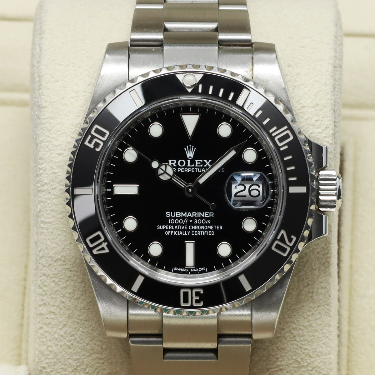 Rolex Submariner Date Complete 40mm Oystersteel Black Dial Black Cerachrom Ceramic Bezel Oyster Bracelet 116610LN
