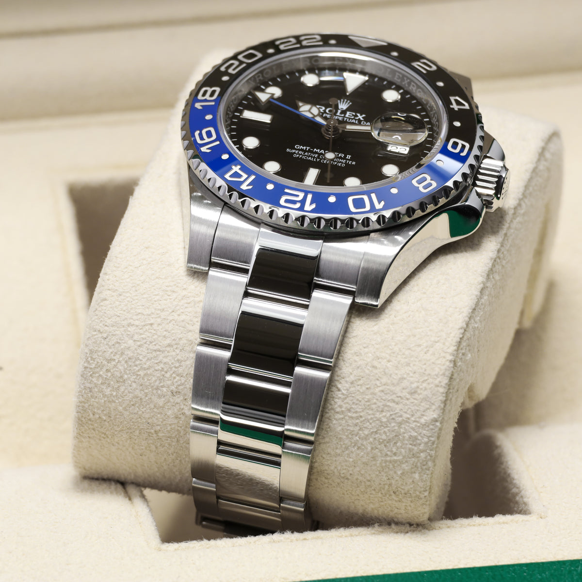 Rolex GMT Master II Batman 2017 40mm Stainless Steel Black Black And Blue Cerachrom Ceramic Oyster Bracelet 116710BLNR