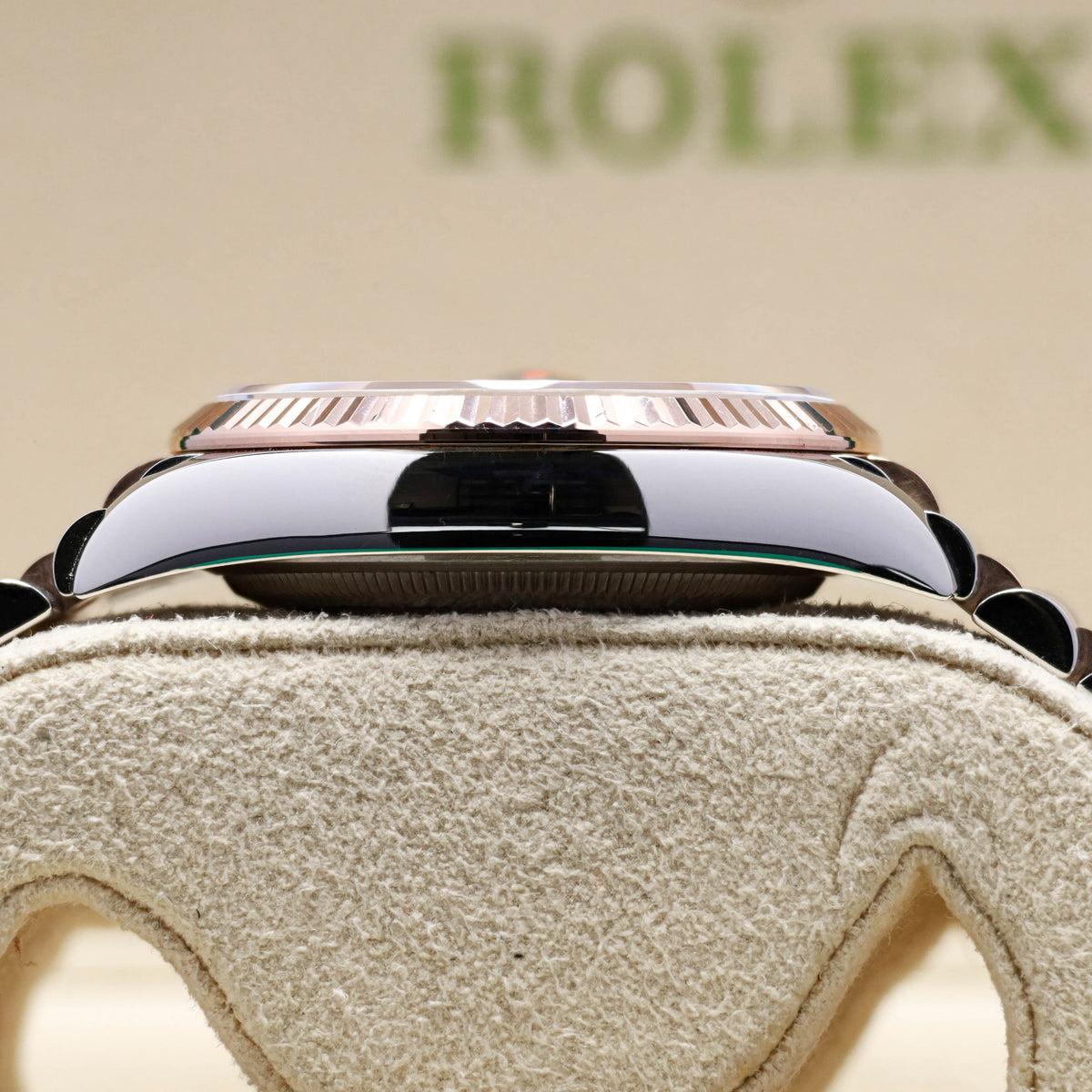 Rolex Datejust 36mm 2025 Complete Set Rose Gold Steel Black Diamond Dial Jubilee Fluted 126231