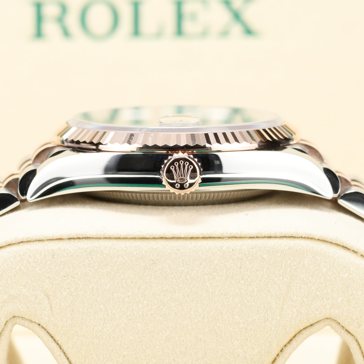 Rolex Datejust 2025 Complete 36mm Oystersteel and Everose Gold Slate Grey Wimbledon Dial Everose Gold Smooth Bezel Two-Tone Jubilee Bracelet 126231