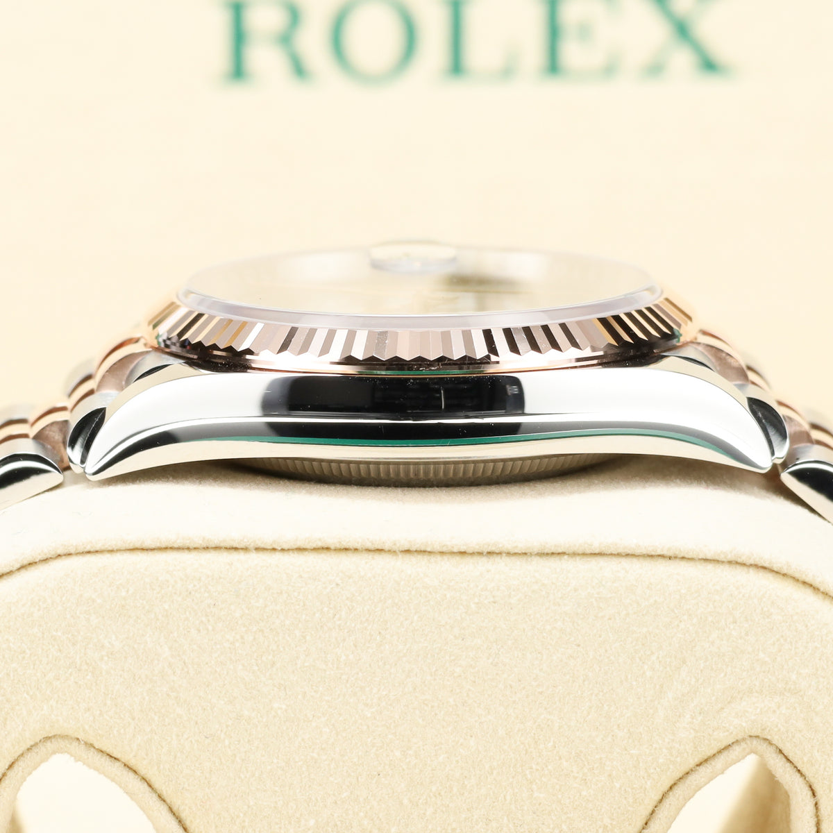 Rolex Datejust 2025 Complete 36mm Oystersteel and Everose Gold Slate Grey Wimbledon Dial Everose Gold Smooth Bezel Two-Tone Jubilee Bracelet 126231