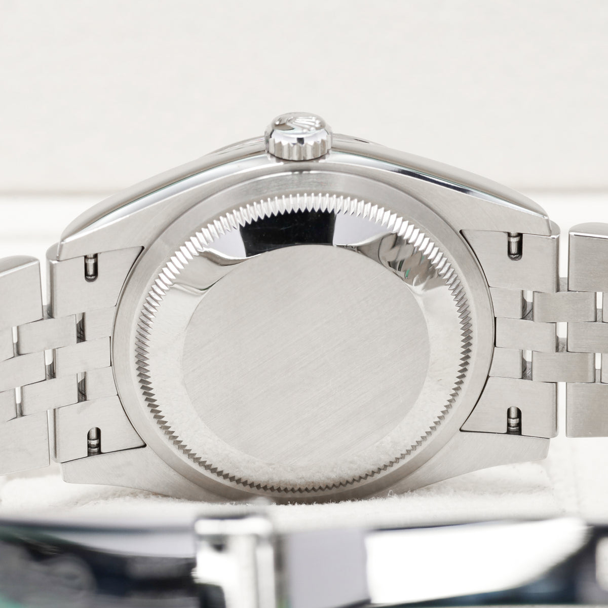 Rolex Datejust 2019 Complete 36mm Oystersteel Pink Diamond Jubilee-Motif Dial 18k White Gold Fluted Bezel Oystersteel Jubilee Bracelet with Oysterclasp and Easylink Extension 126234