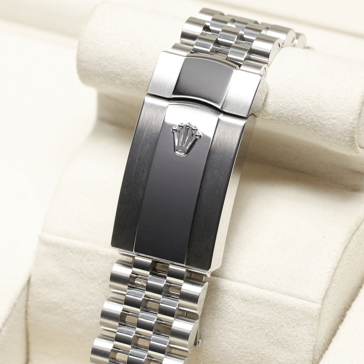 Rolex Datejust 2026 Complete 36mm Stainless Steel Black Diamond Dial Gold Fluted Bezel Jubilee Bracelet 126234