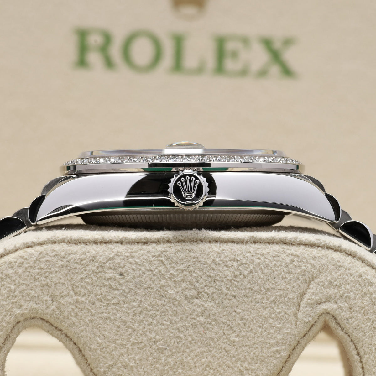 Rolex Datejust 2025 36mm Oystersteel Blue Motif Dial Diamonds Bezel Jubilee 126284RBR