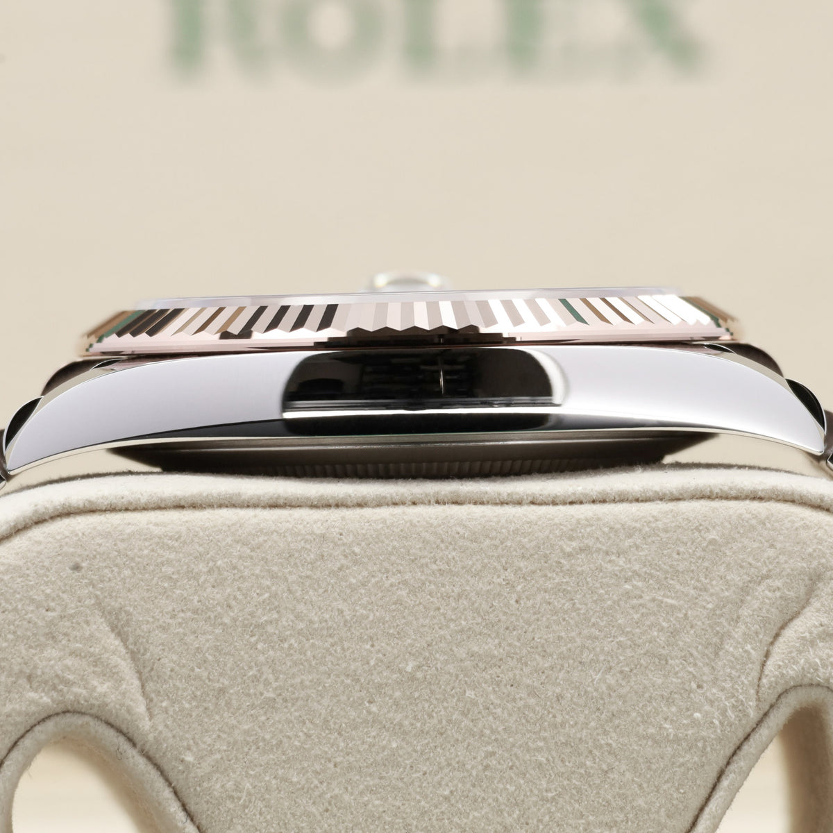 Rolex Datejust 2026 Complete 41mm Oystersteel and Everose Gold Wimbledon Slate Dial 18k Everose Gold Fluted Bezel Oystersteel and Everose Gold Jubilee Bracelet 126331