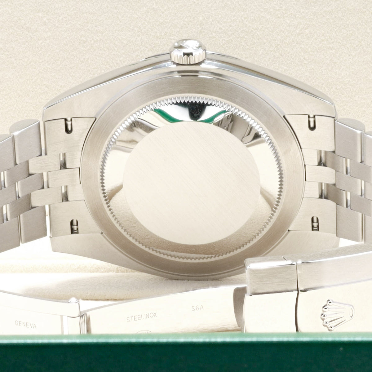 Rolex Datejust 2026 Complete 41mm Oystersteel Azzurro Blue Roman Dial 18k White Gold Fluted Bezel Jubilee Bracelet 126334