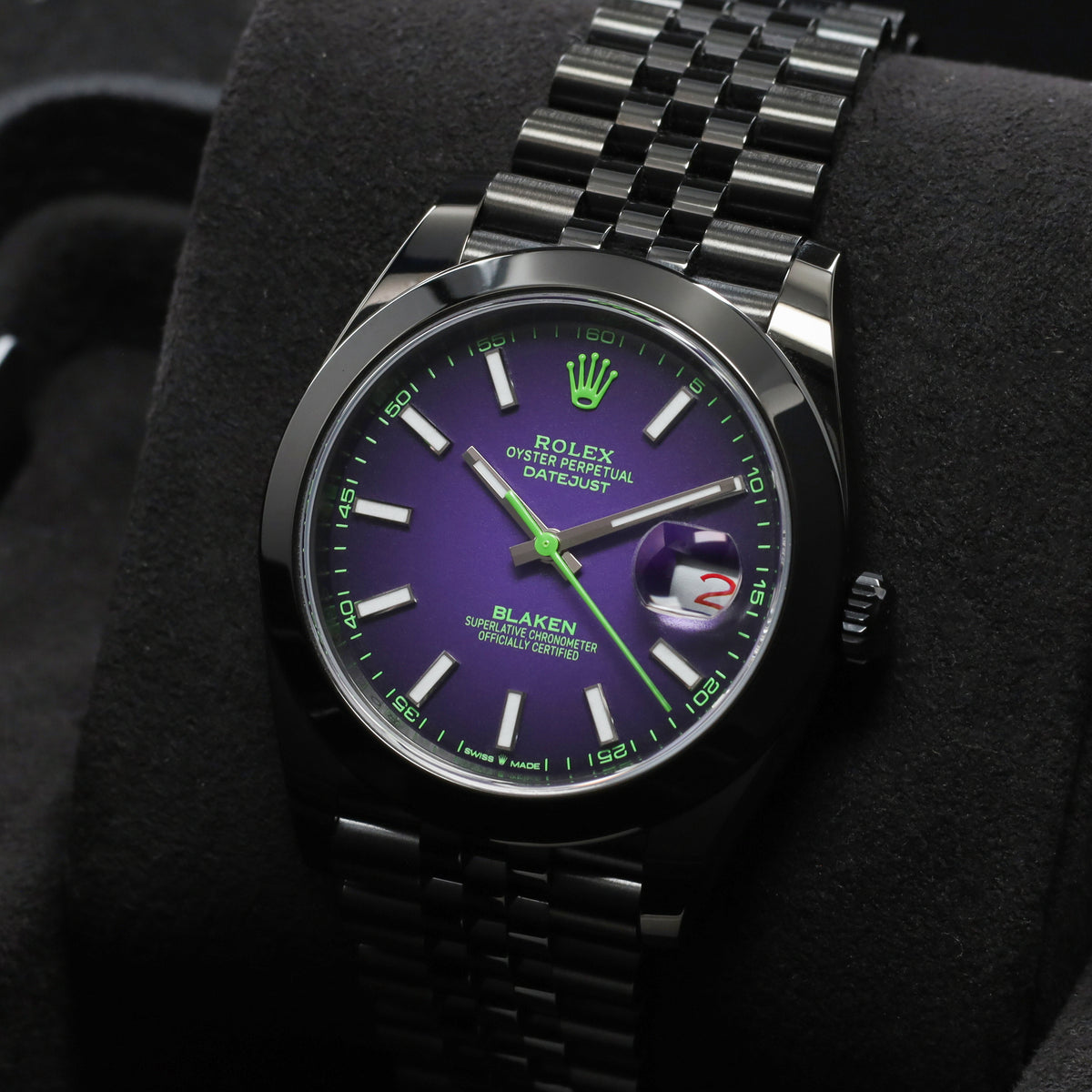Blaken Rolex 2026 Complete 41mm Black PVD-Coated Oystersteel and 18k White Gold Joker Dial Black PVD-Coated Bezel Black PVD-Coated Bezel Black PVD-Coated Bracelet with Rolex Clasp 126334