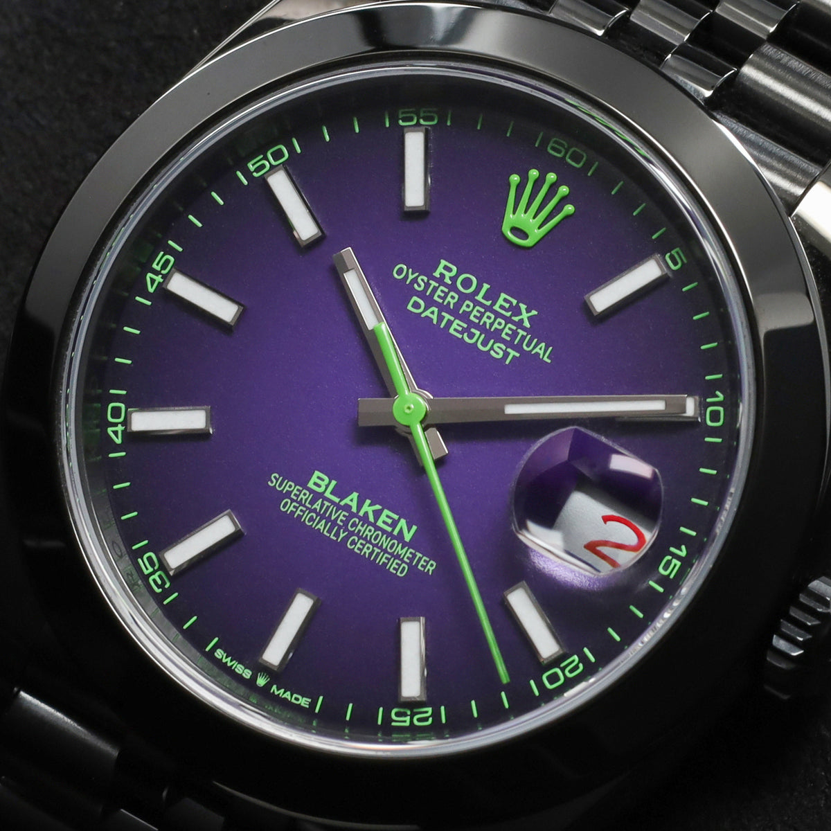 Blaken Rolex 2026 Complete 41mm Black PVD-Coated Oystersteel and 18k White Gold Joker Dial Black PVD-Coated Bezel Black PVD-Coated Bezel Black PVD-Coated Bracelet with Rolex Clasp 126334