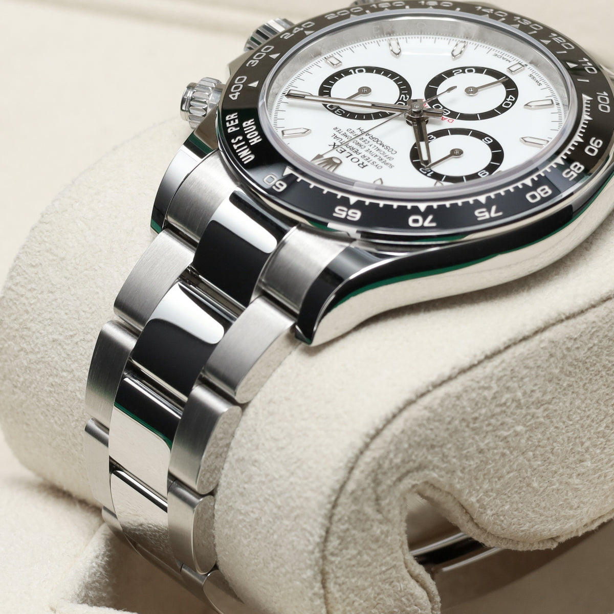 Rolex Daytona Panda 2026 Complete 40mm Oystersteel White Dial Black Cerachrom Ceramic Tachymeter Bezel Oyster Bracelet 126500LN
