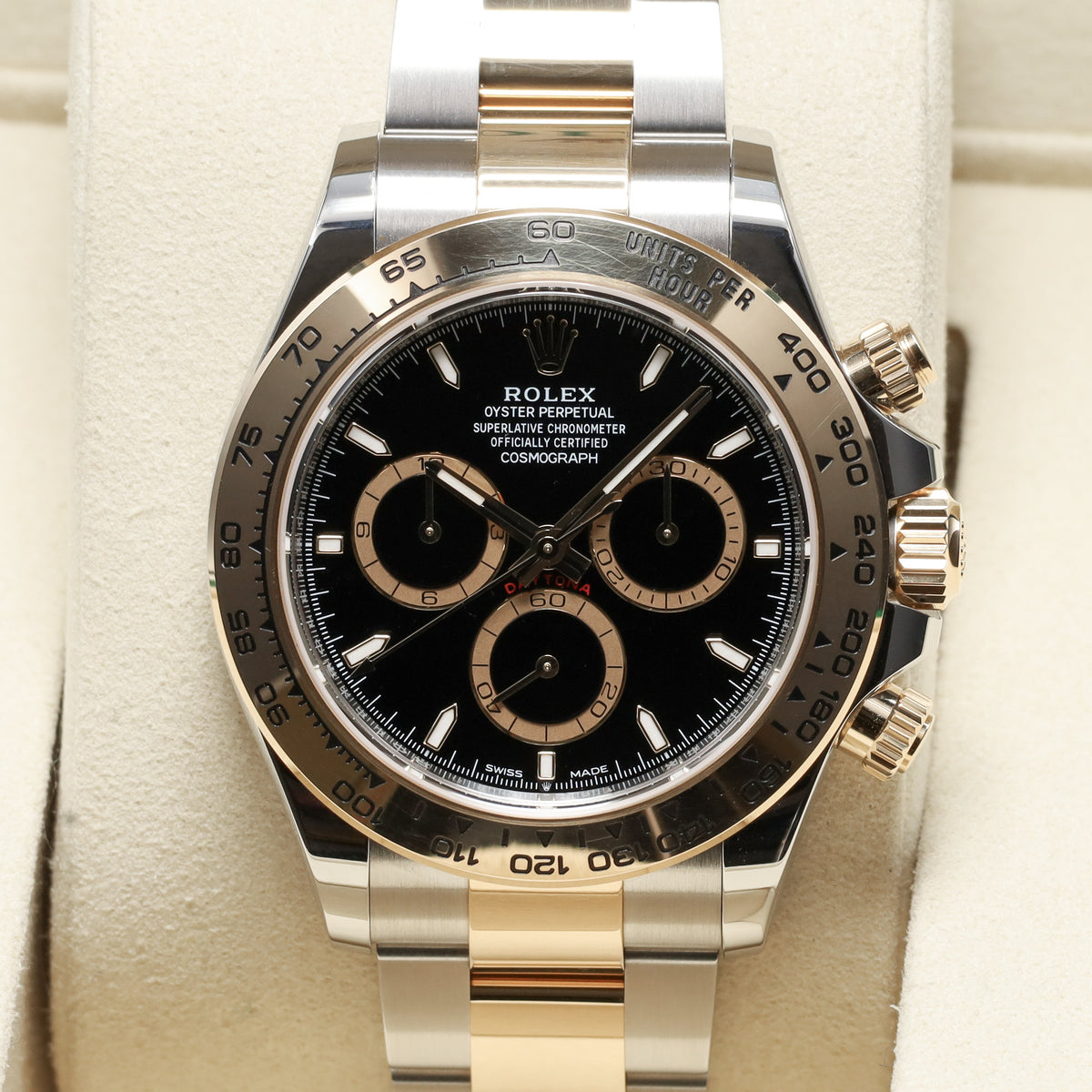 Rolex Daytona 2025 Complete 40mm Oystersteel 18k Yellow Gold Black Dial Yellow Gold Tachymeter Bezel Oyster Bracelet 126503