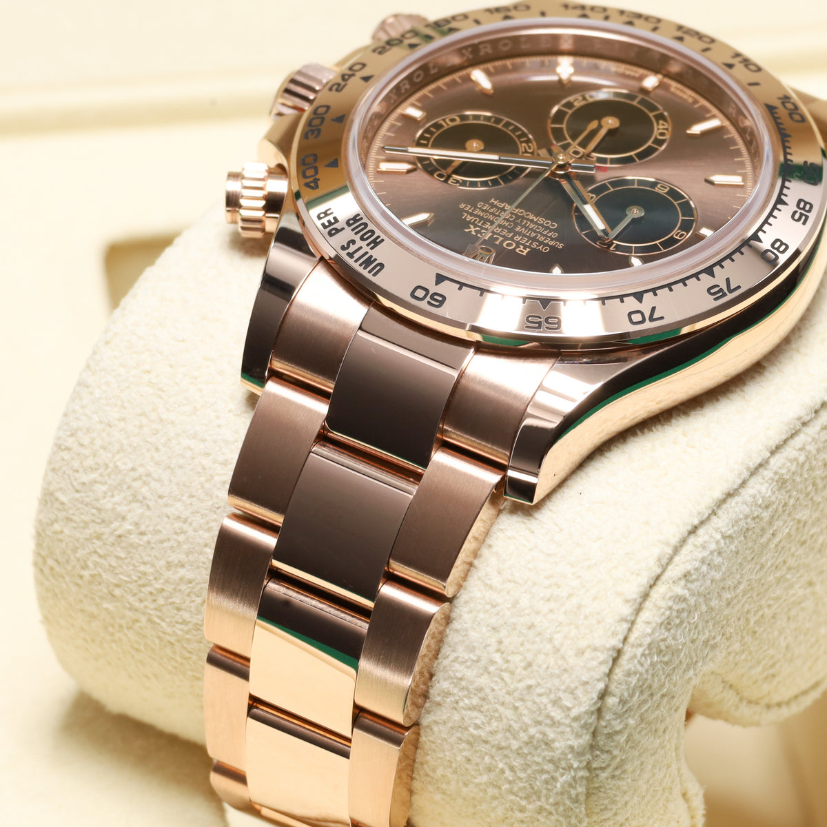 Rolex Daytona 2025 Complete 40mm Rose Gold Chocolate Dial 18k Everose Gold Bezel Oyster Bracelet 126505