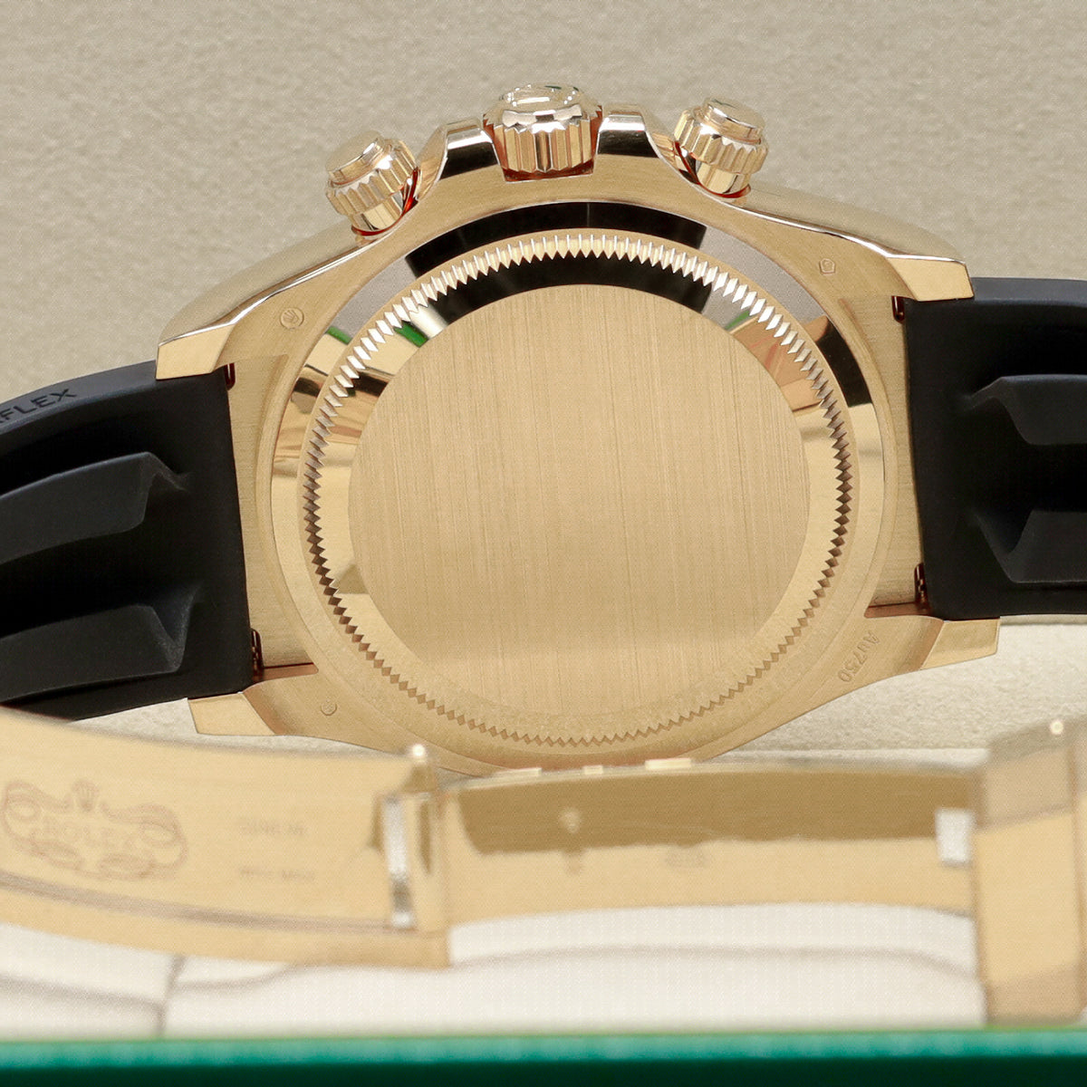 Rolex Daytona 2026 Complete 40mm 18k Yellow Gold White Dial Black Cerachrom Ceramic Tachymeter Bezel Oysterflex Bracelet 126518LN