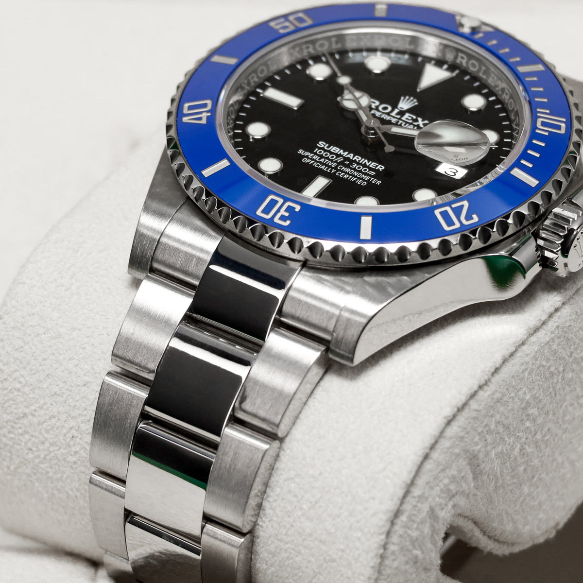 Rolex Submariner 2023 Complete 41mm 18k White Gold Black Dial Blue Cerachrom Ceramic Bezel 18k White Gold Oyster Bracelet 126619LB