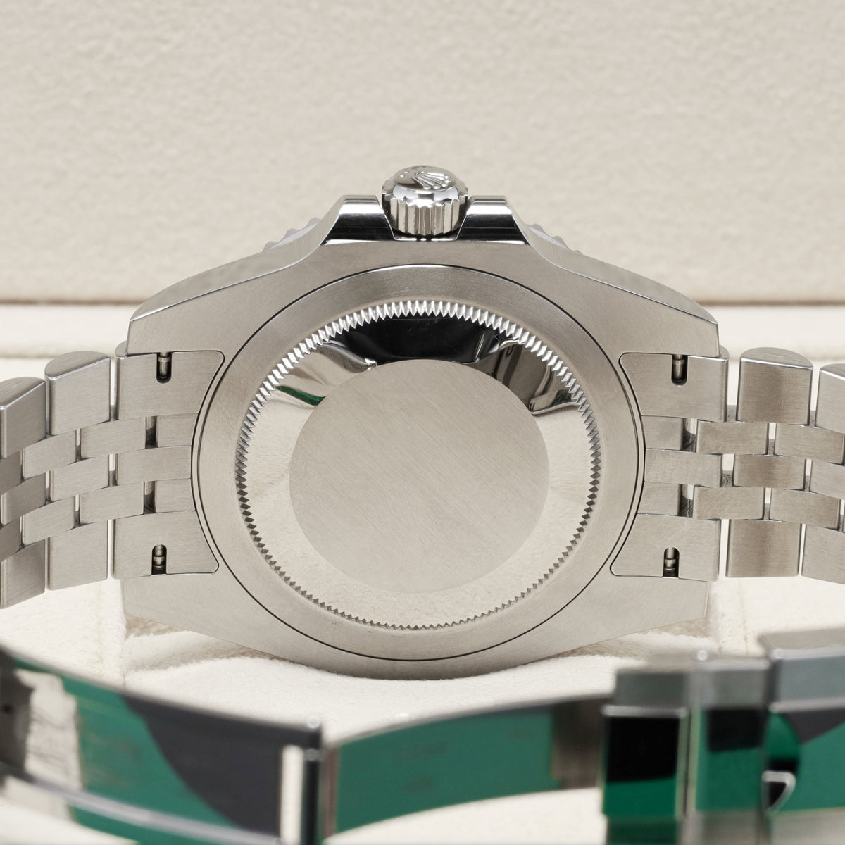 Rolex GMT Master II 2019 “Batgirl” Complete 40mm Oystersteel Black Dial Black and Blue Cerachrom GMT Bezel Oystersteel Jubilee Bracelet with Oysterlock Clasp 126710BLNR