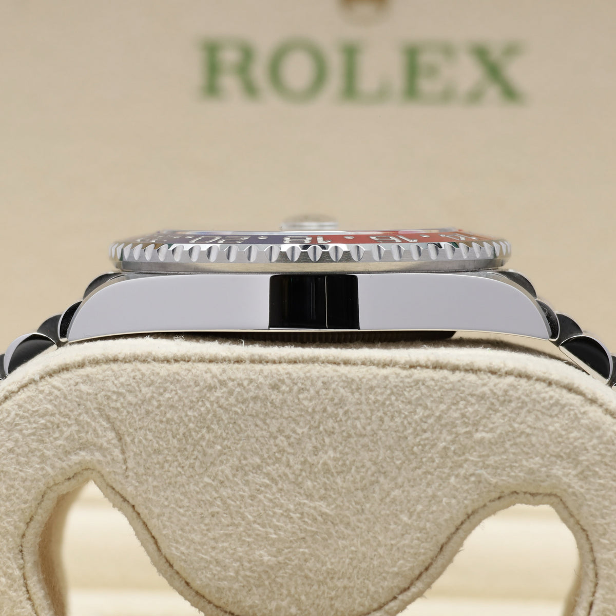 Rolex GMT-Master II Pepsi Complete 40mm Black Dial Red Blue Ceramic Bezel Jubilee Bracelet 126710BLRO
