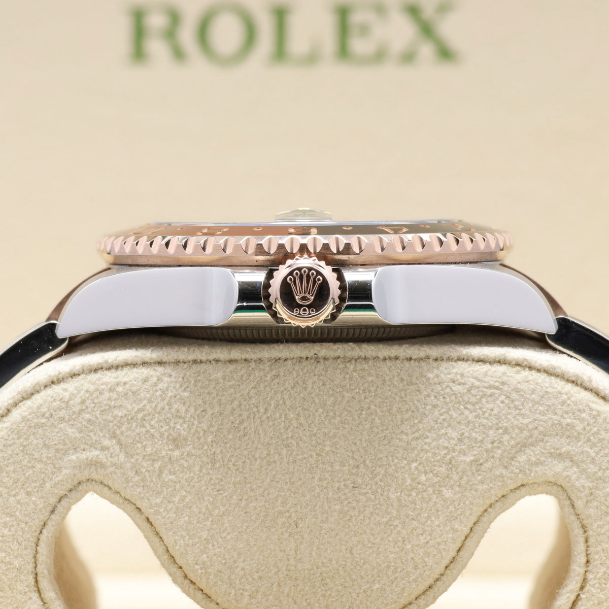 Rolex GMT Master II Rootbeer 2022 Complete 40mm Oystersteel 18k Everose Gold Black Dial Brown Black Cerachrom Two-tone Oyster Bracelet 126711CHNR