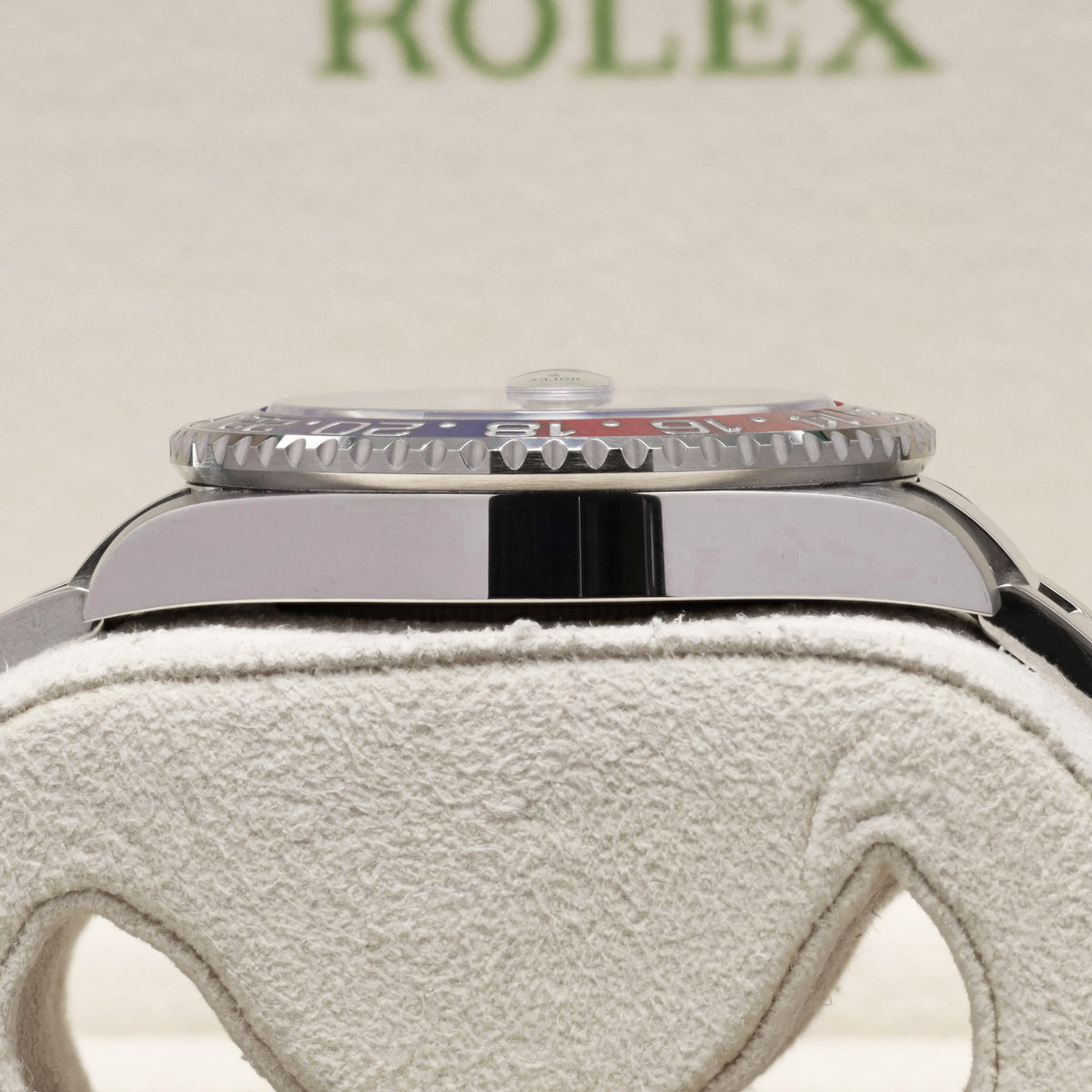 Rolex GMT Master II Complete 40mm 18k White Gold Blue Dial Red and Blue Cerachrom Ceramic Bezel 18k White Gold Oyster Bracelet 126719BLRO