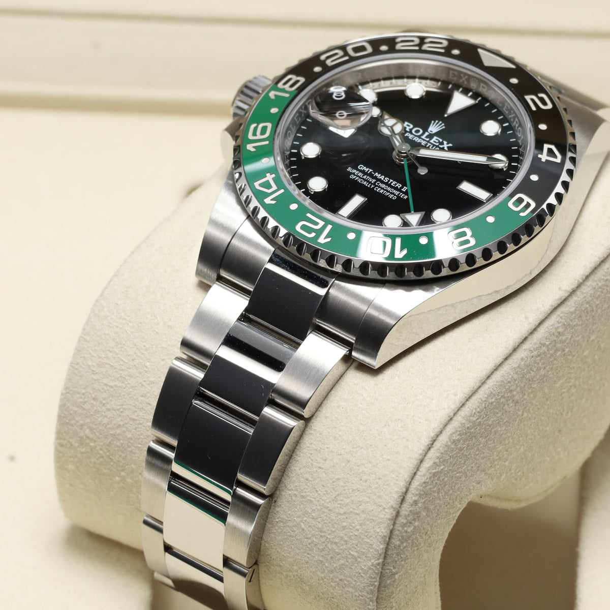 Rolex GMT Master II Sprite 2025 Complete 40mm Oystersteel  Black Dial Green And Black Cerachrom Bezel Oyster Bracelet 126720VTNR