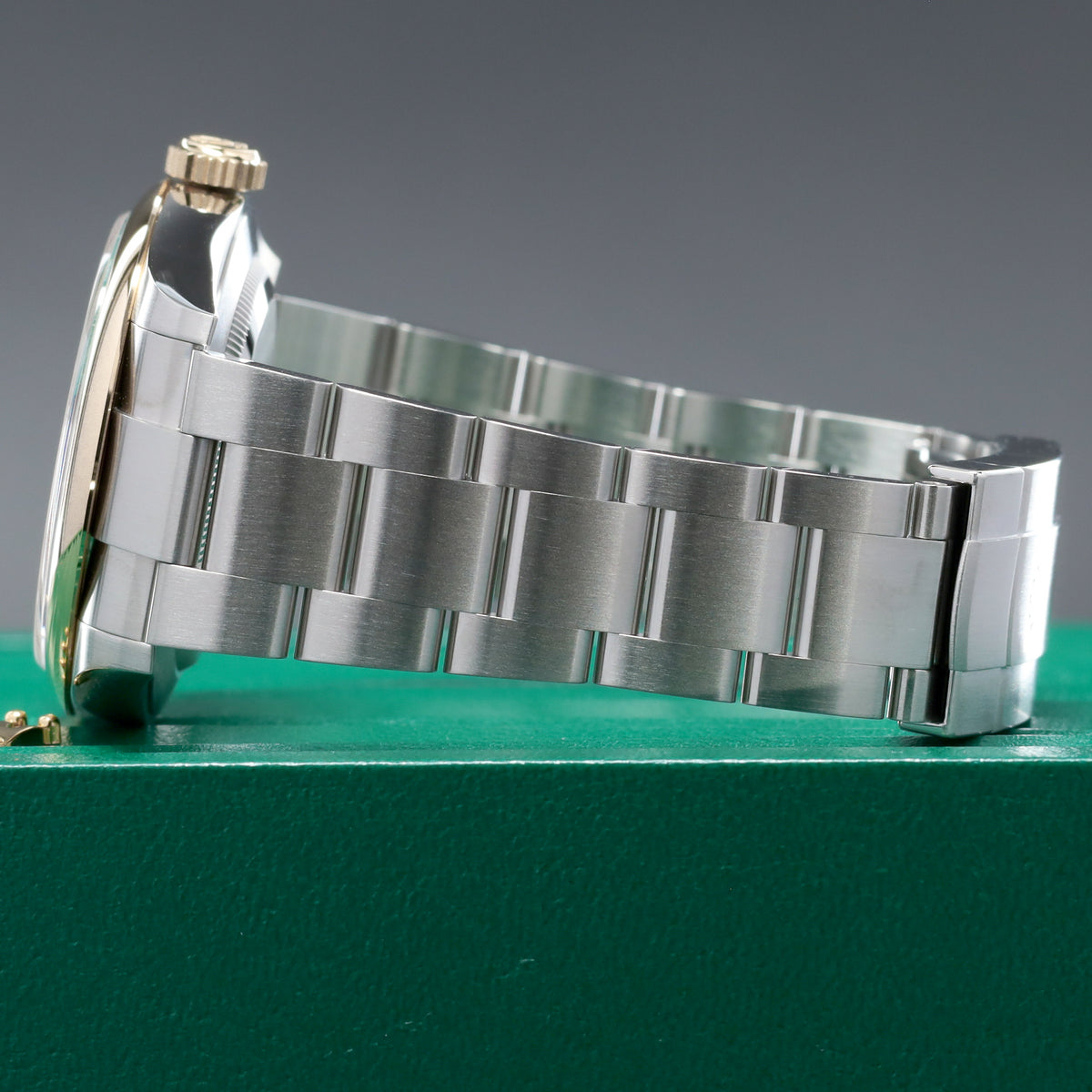 Rolex Oyster Perpetual 41 2026 Complete 41mm Oystersteel Stainless Steel & 18K Yellow Gold Slate Grey with Green Accents and "100 Years" Dial 18K Yellow Gold Smooth Domed Bezel Oystersteel Stainless Steel Oyster Bracelet with Folding Oysterclasp 134303
