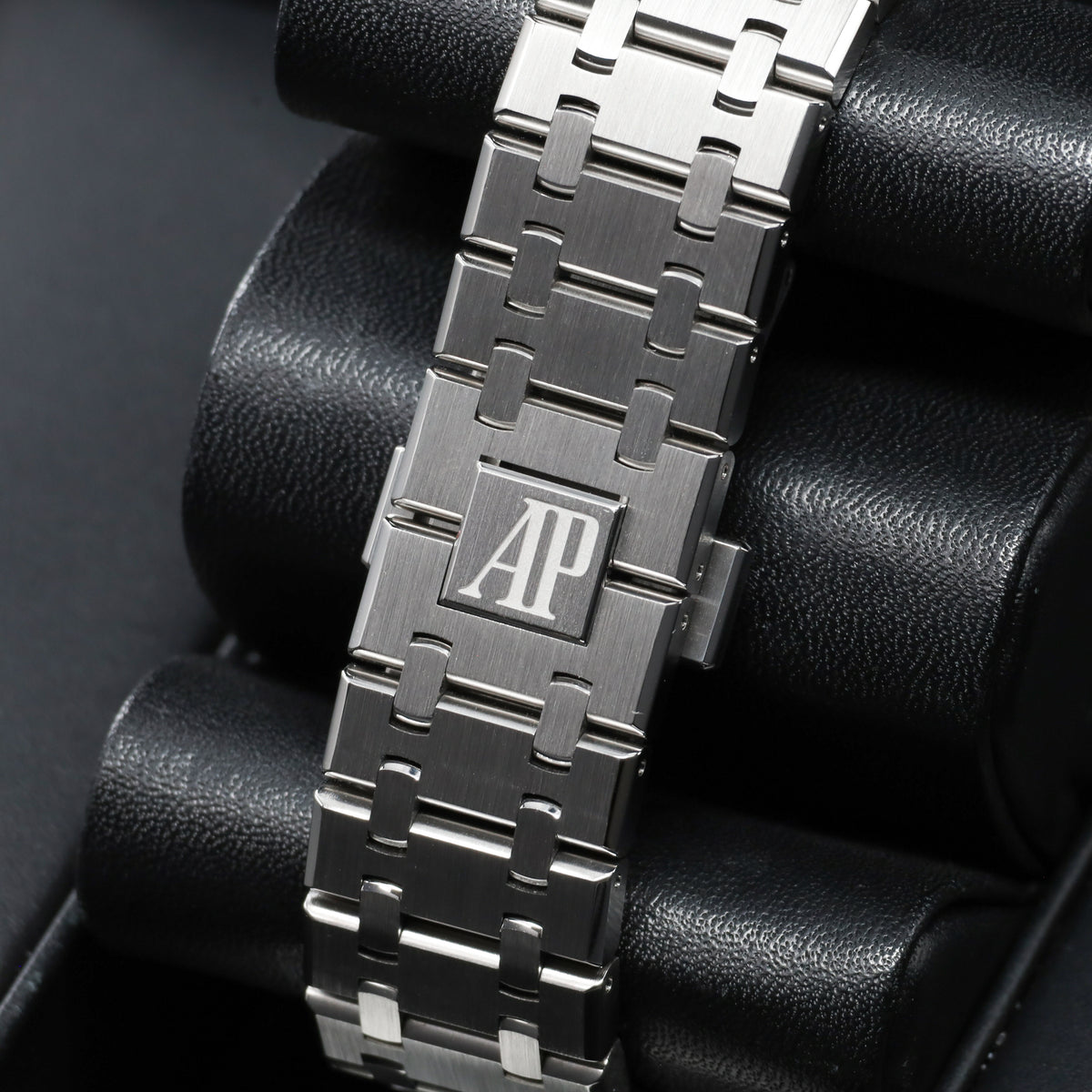 Audemars Piguet Royal Oak Complete 41mm Stainless Steel Black “Grande Tapisserie” Dial Stainless Steel Octagonal Bezel Integrated Stainless Steel Bracelet with AP Folding Clasp 15500ST.OO.1220ST.03