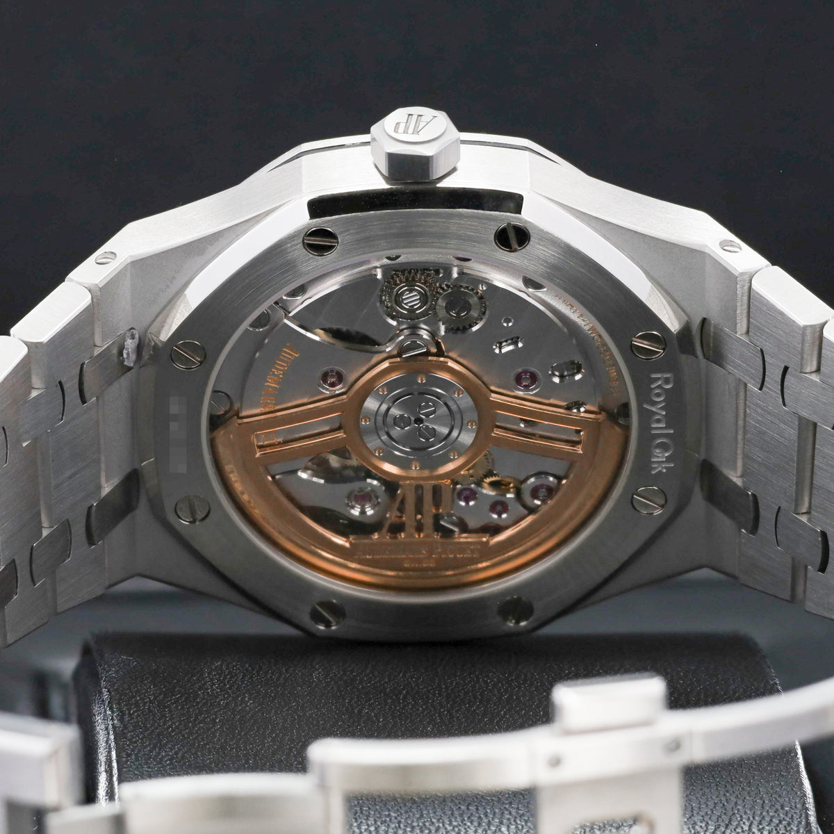Audemars Piguet Royal Oak Complete 41mm Stainless Steel Black “Grande Tapisserie” Dial Stainless Steel Octagonal Bezel Integrated Stainless Steel Bracelet with AP Folding Clasp 15500ST.OO.1220ST.03