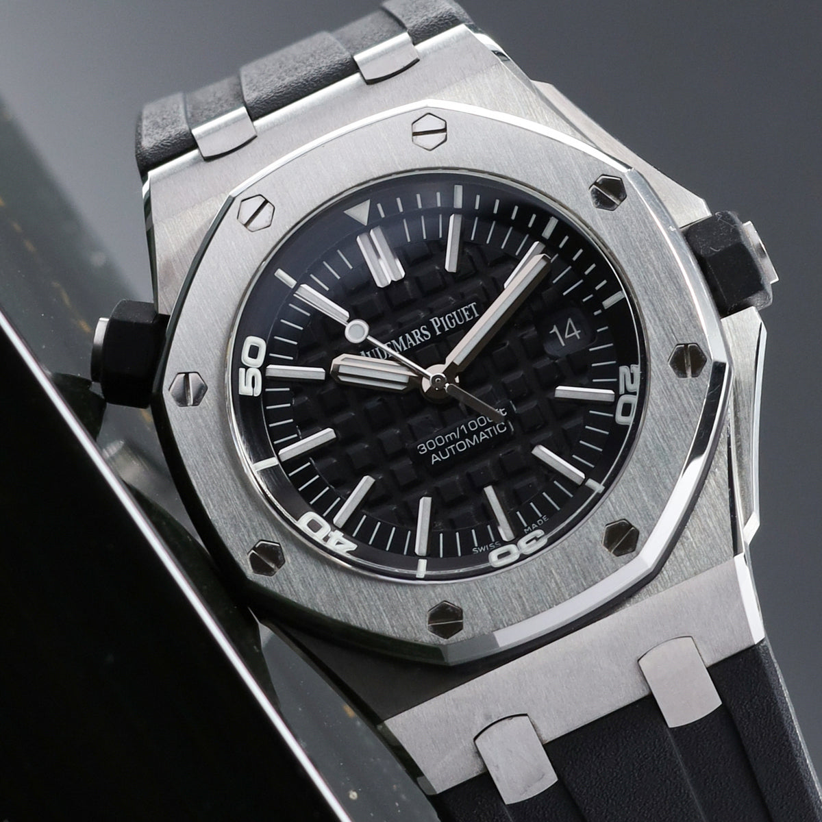 Audemars Piguet	Royal Oak Offshore 2014 Complete 42mm Stainless Steel Black Dial Royal Oak Octagonal Bezel Black Rubber Strap 15703ST.OO.A002CA.01