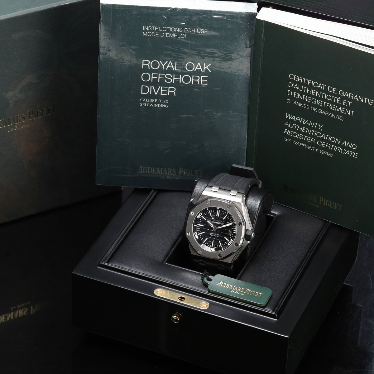 Audemars Piguet	Royal Oak Offshore 2014 Complete 42mm Stainless Steel Black Dial Royal Oak Octagonal Bezel Black Rubber Strap 15703ST.OO.A002CA.01