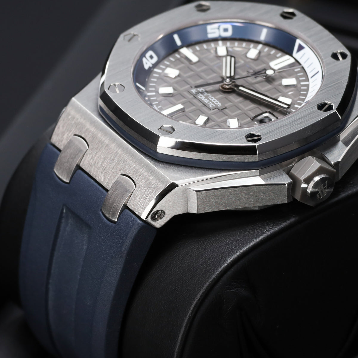 Audemars Piguet Royal Oak Offshore "Grey Diver" Complete 42mm Stainless Steel Grey Dial  Stainless Steel with Grey Inner Rotating Bezel Grey Rubber Strap 15720ST.OO.A0009CA.01