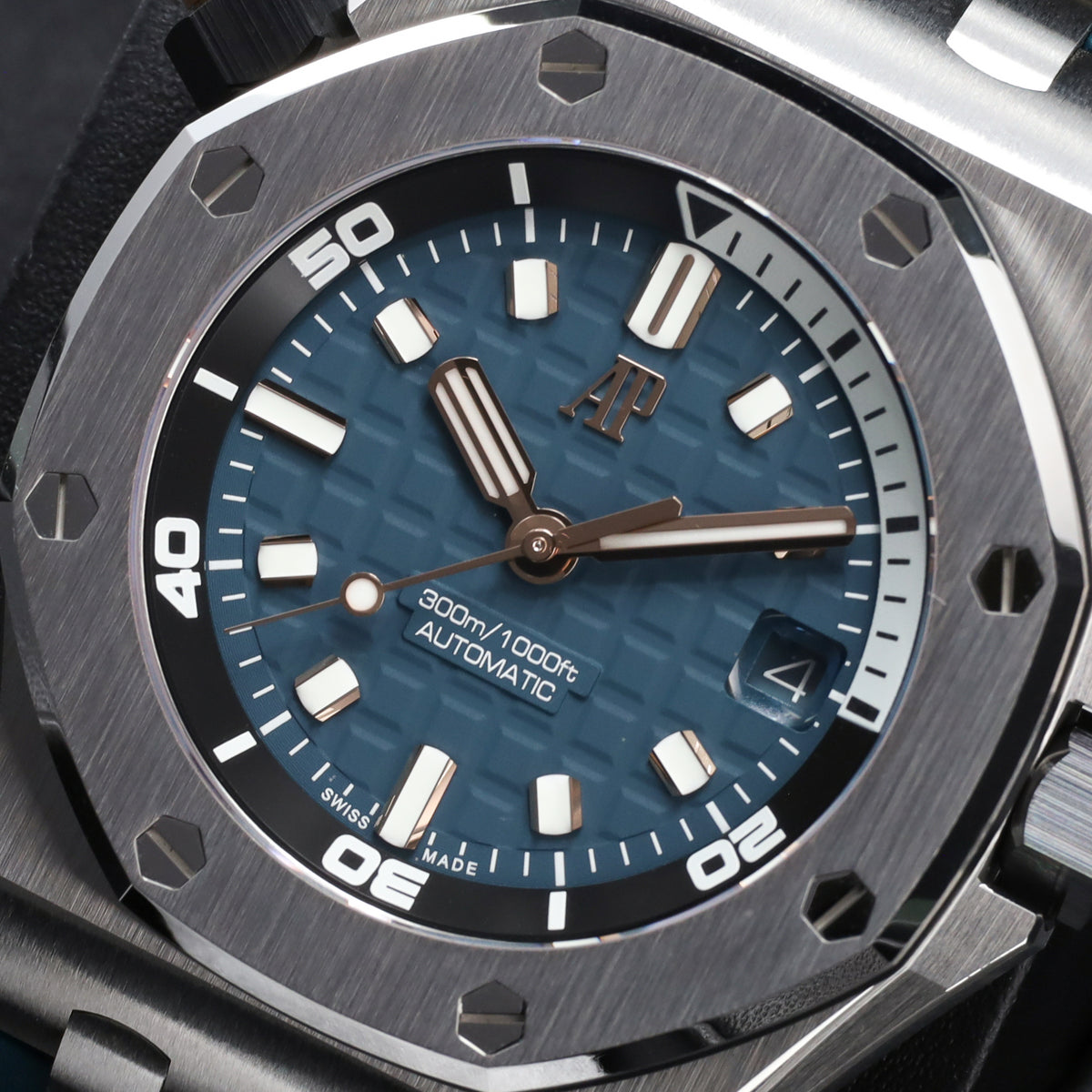 Audemars Piguet Royal Oak Offshore "Blue Diver" 2026 Complete 42mm Stainless Steel Deep Teal / Abyssal Blue Dial Inner Rotating Diving Bezel Blue Rubber Strap 15720ST.OO.A403CA.01