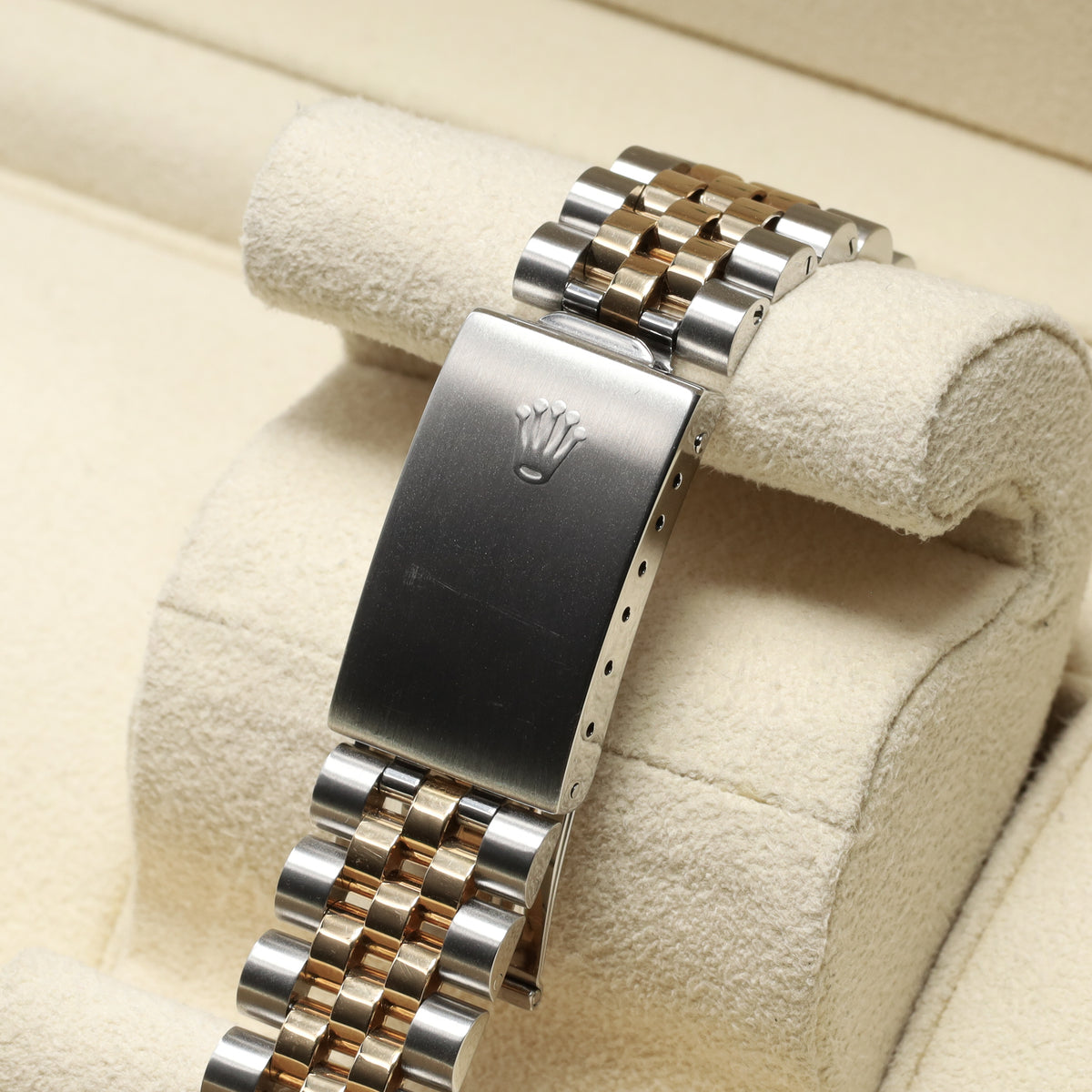 Rolex DateJust 1990 36mm Two-Tone Steel/Gold Silver Pyramid Dial Yellow Gold Fluted Bezel Jubilee 16233