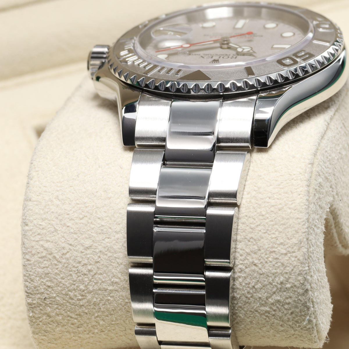 Rolex Yachtmaster 40mm Stainless steel Rolesium Silver Dial Platinum Bidirectional Bezel Oyster Bracelet 16622