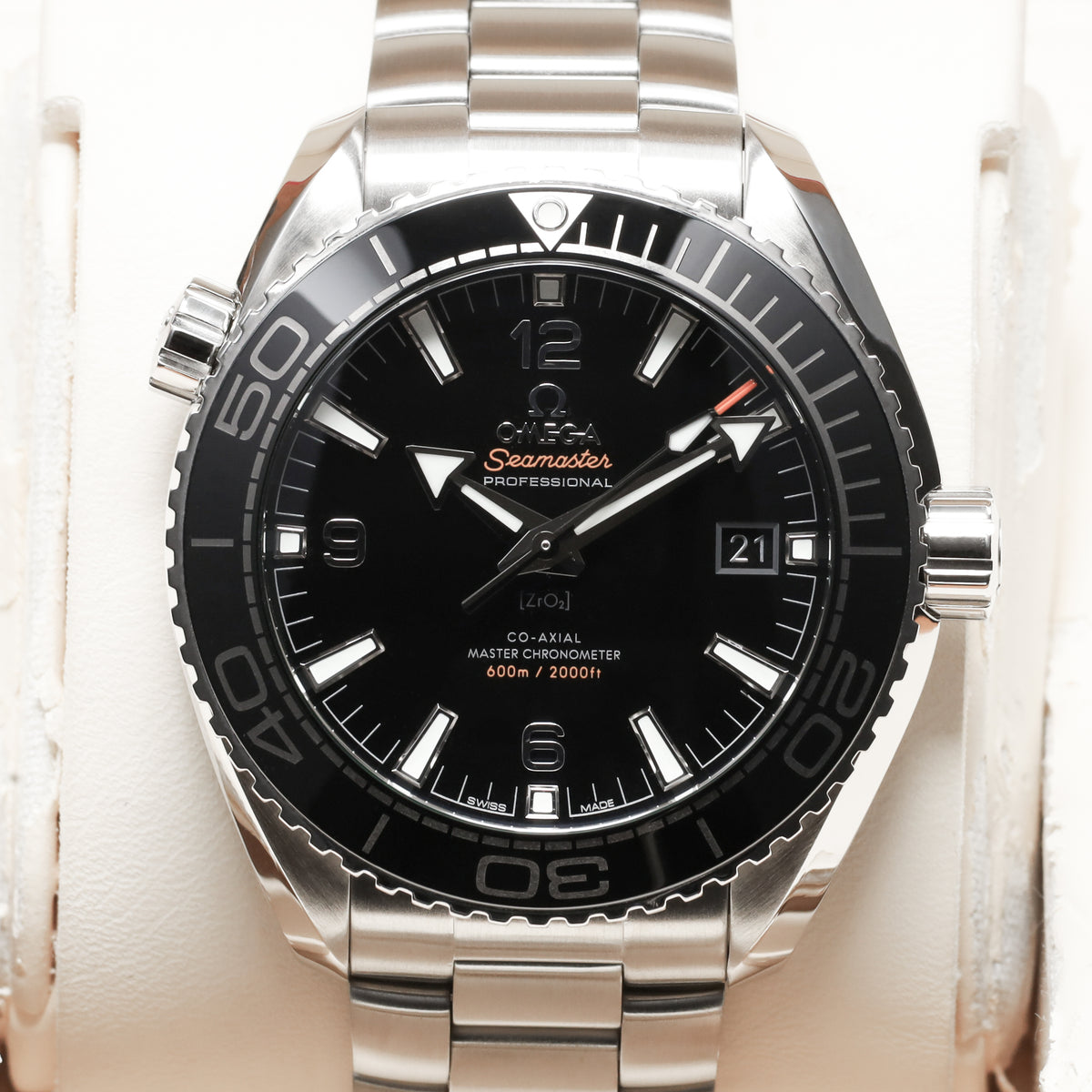 Omega Seamaster 2023 Complete 43.5mm Stainless Steel Black Ceramic Dial Black Ceramic Unidirectional Diving Bezel Stainless Steel Bracelet  215.30.44.21.01.001