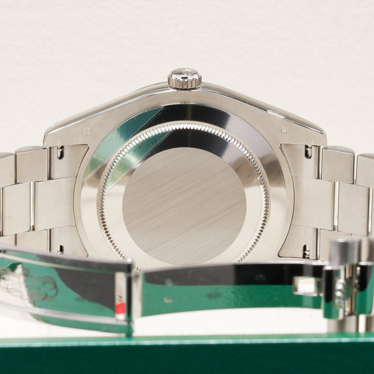 Rolex Day Date II 2011 Complete 41mm 18k White Gold Brown Dial 18k White Gold Fluted Bezel President Bracelet 218239
