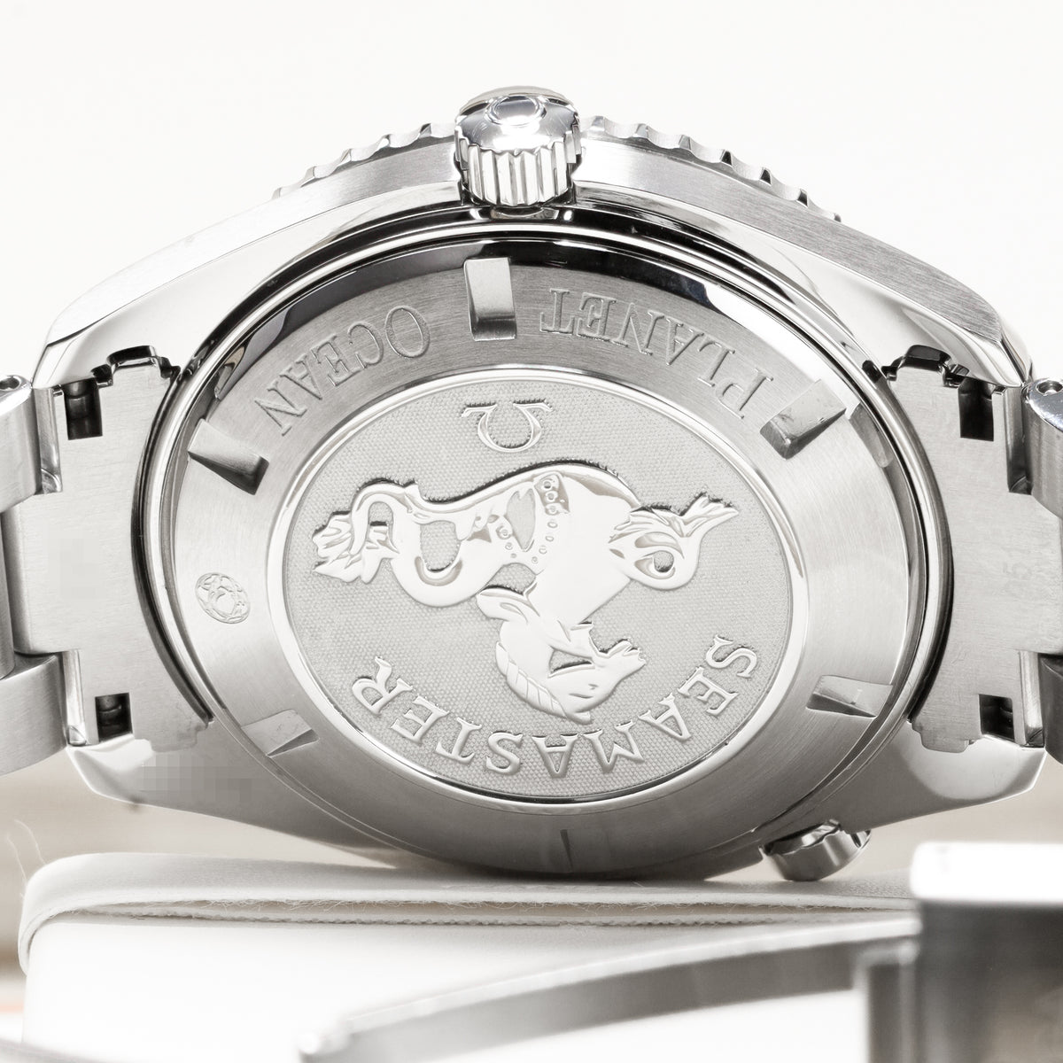 Omega Seamaster 45.5mm Stainless Steel Black Dial Black Aluminum Bezel Stainless Steel Bracelet 22005000