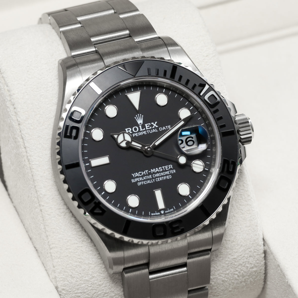 Rolex Yacht Master Complete 42mm RLX Titanium Black Dial Black Cerachrom Ceramic Bezel RLX Titanium Oyster Bracelet 226627