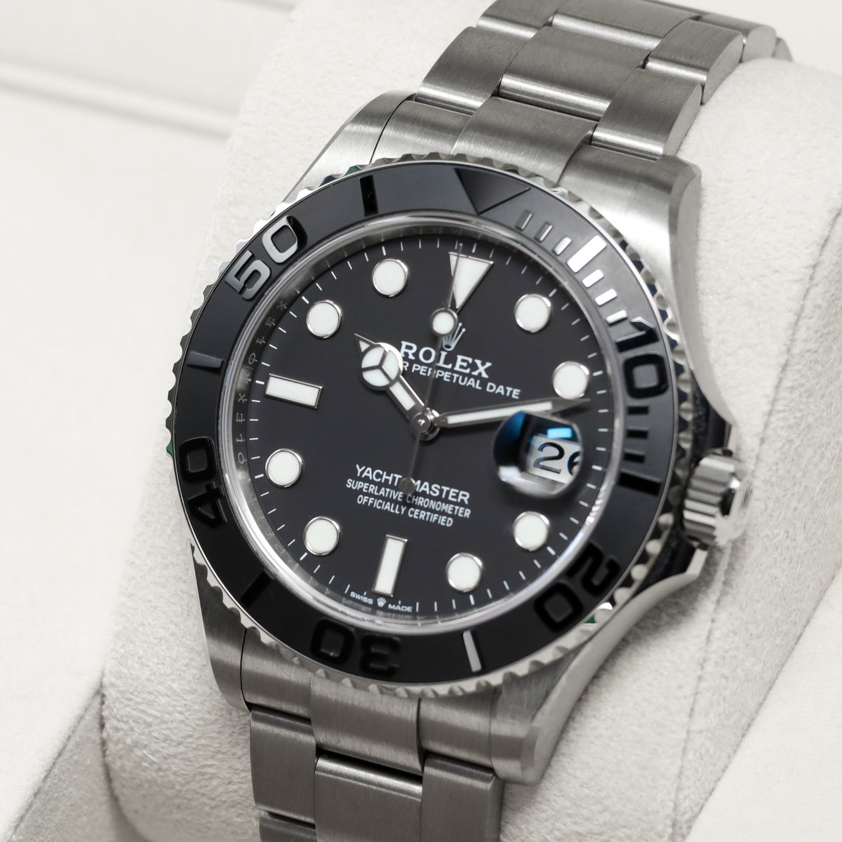 Rolex Yacht Master Complete 42mm RLX Titanium Black Dial Black Cerachrom Ceramic Bezel RLX Titanium Oyster Bracelet 226627
