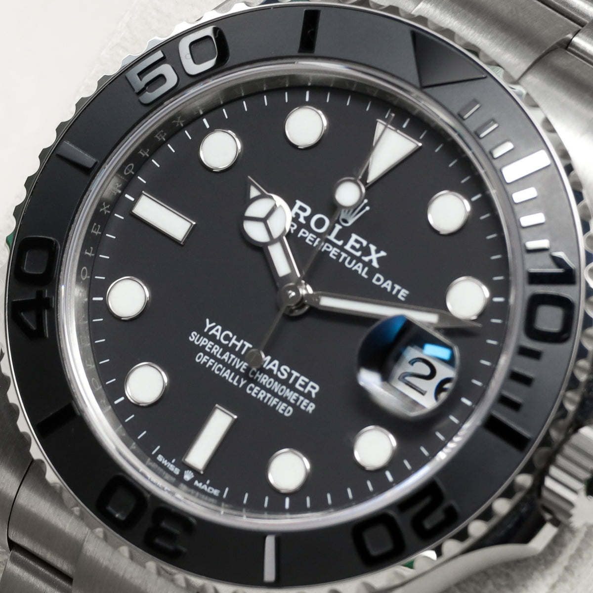Rolex Yacht Master Complete 42mm RLX Titanium Black Dial Black Cerachrom Ceramic Bezel RLX Titanium Oyster Bracelet 226627