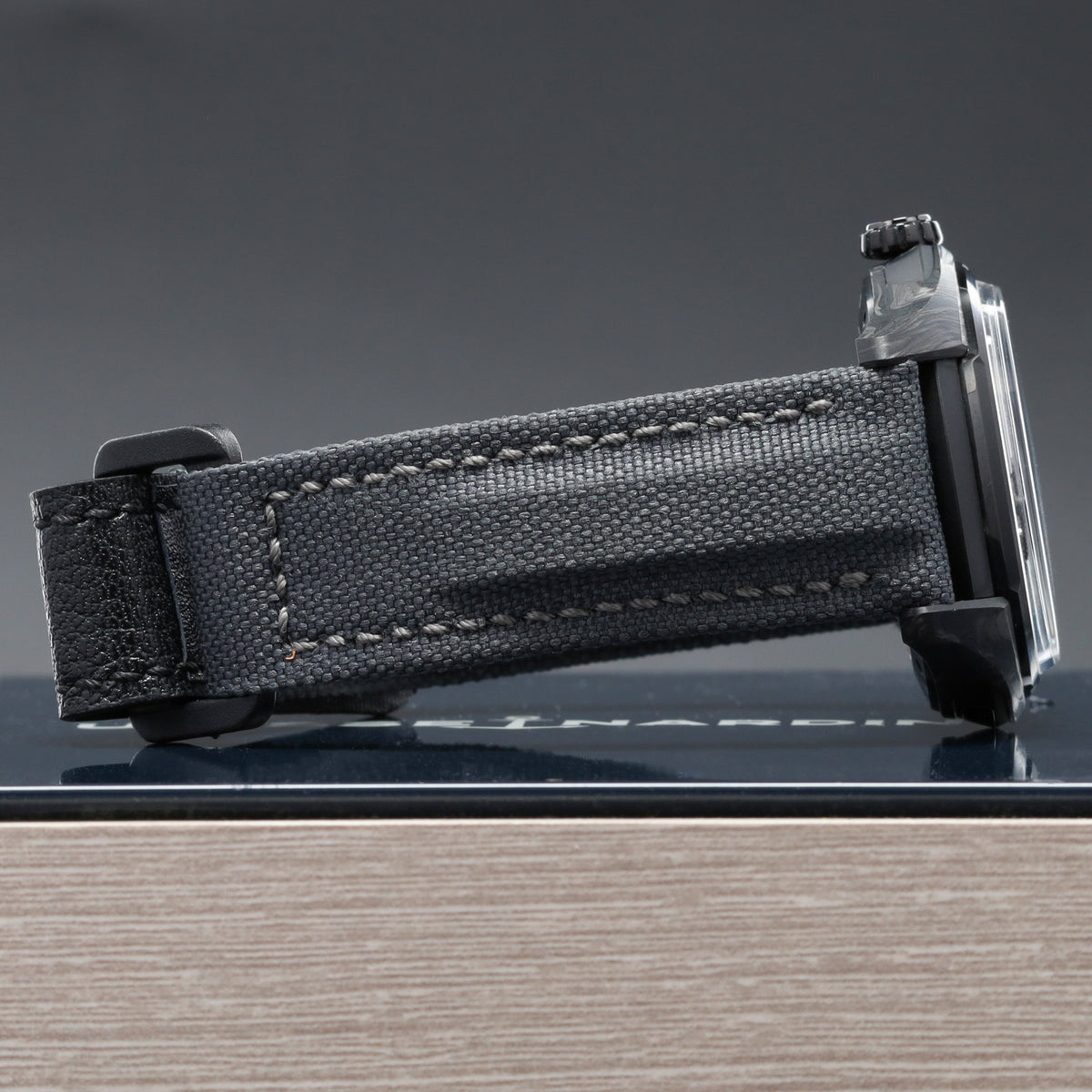 Ulysse Nardin Freak 2025 43mm Carbon and Titanium Blue Openworked Display Dial Carbon Bezel Black Rubber Leather Strap with Folding Clasp 2303-270LE-3A