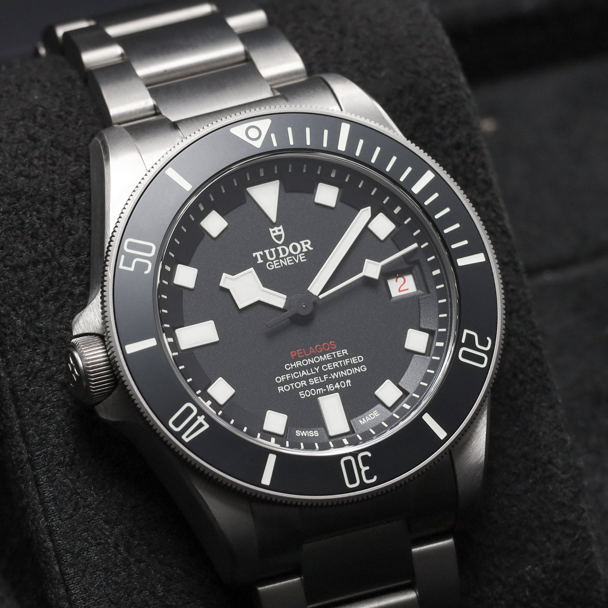 Tudor Pelagos 2025 Complete 42mm Titanium Case Black Dial Titanium Bezel Titanium Bracelet 25610TNL