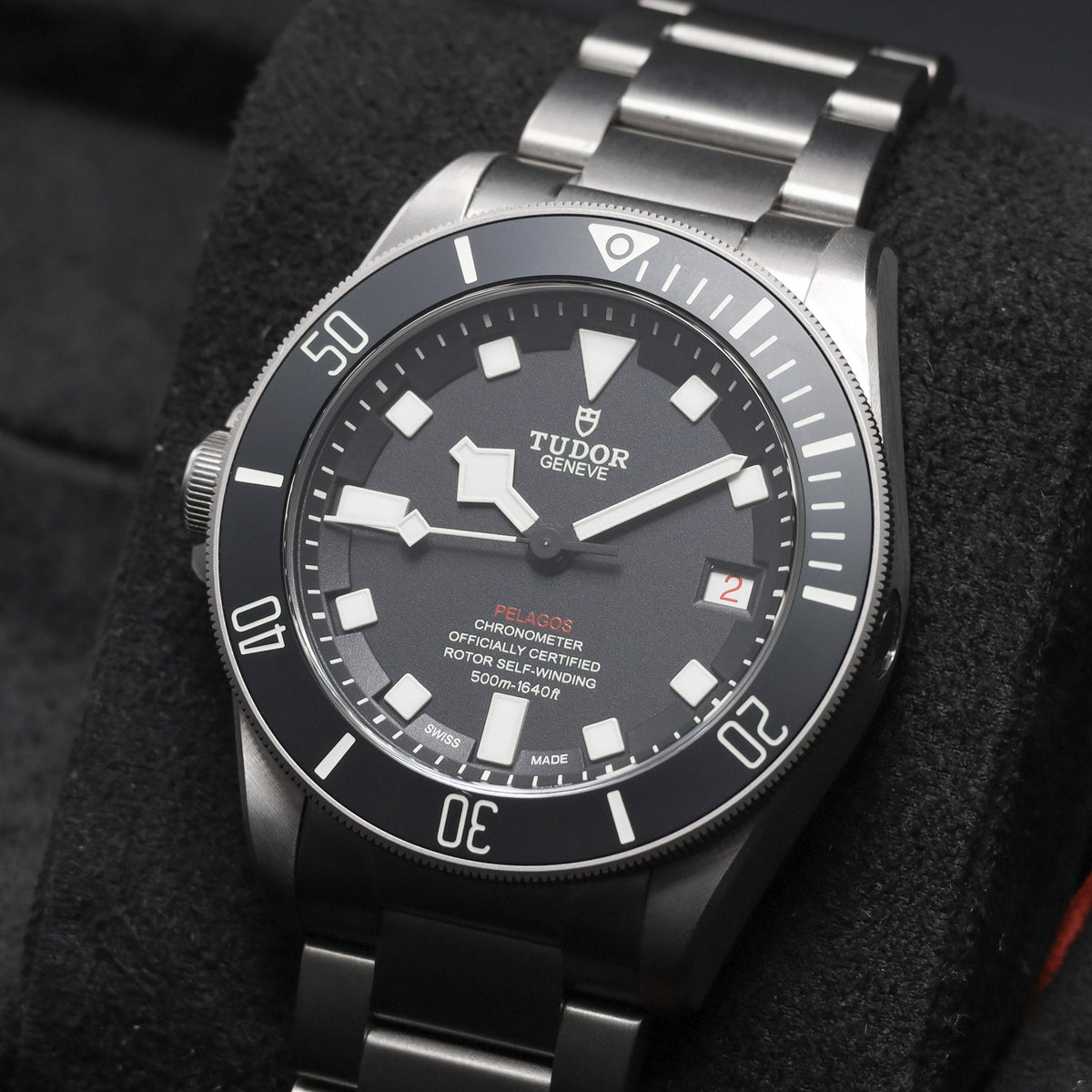 Tudor Pelagos 2025 Complete 42mm Titanium Case Black Dial Titanium Bezel Titanium Bracelet 25610TNL