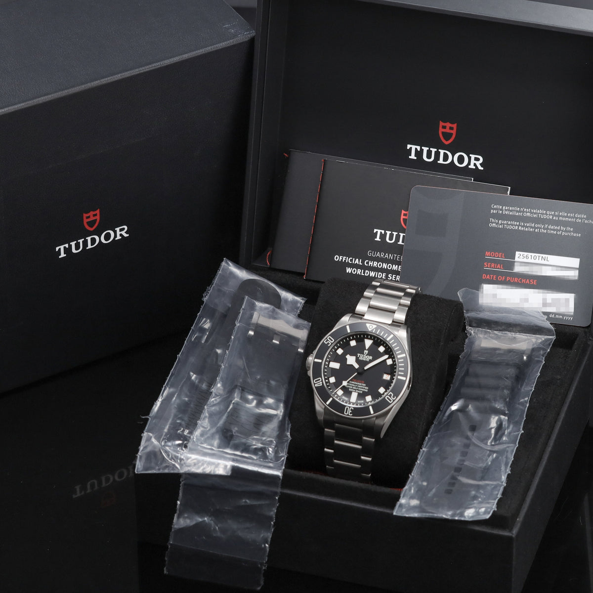 Tudor Pelagos 2025 Complete 42mm Titanium Case Black Dial Titanium Bezel Titanium Bracelet 25610TNL