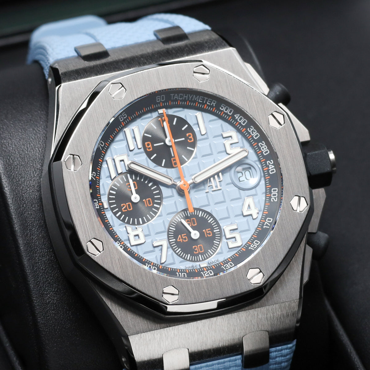 Audemars Piguet Royal Oak Offshore 2025 Complete 42mm Stainless Steel Blue Dial Stainless Steel Bezel Blue Rubber Strap 26238ST