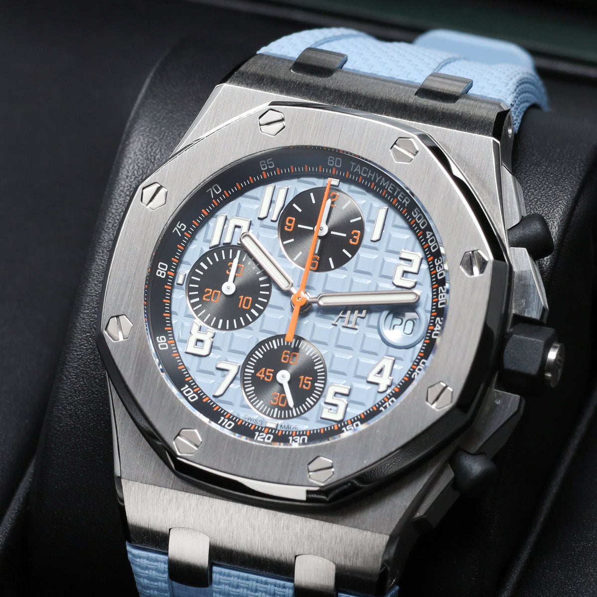 Audemars Piguet Royal Oak Offshore 2025 Complete 42mm Stainless Steel Blue Dial Stainless Steel Bezel Blue Rubber Strap 26238ST