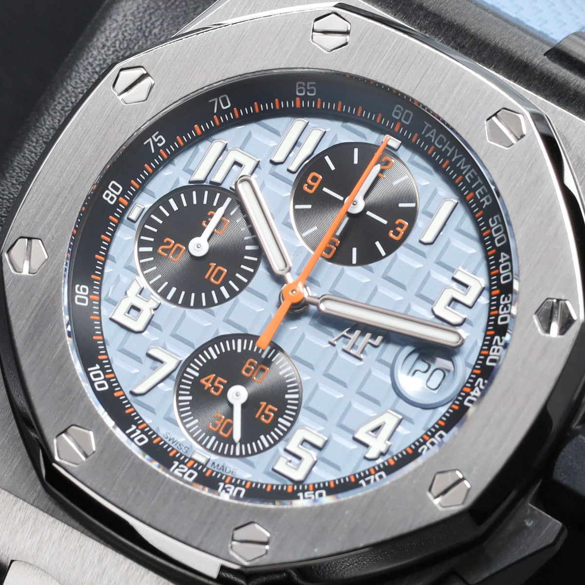 Audemars Piguet Royal Oak Offshore 2025 Complete 42mm Stainless Steel Blue Dial Stainless Steel Bezel Blue Rubber Strap 26238ST