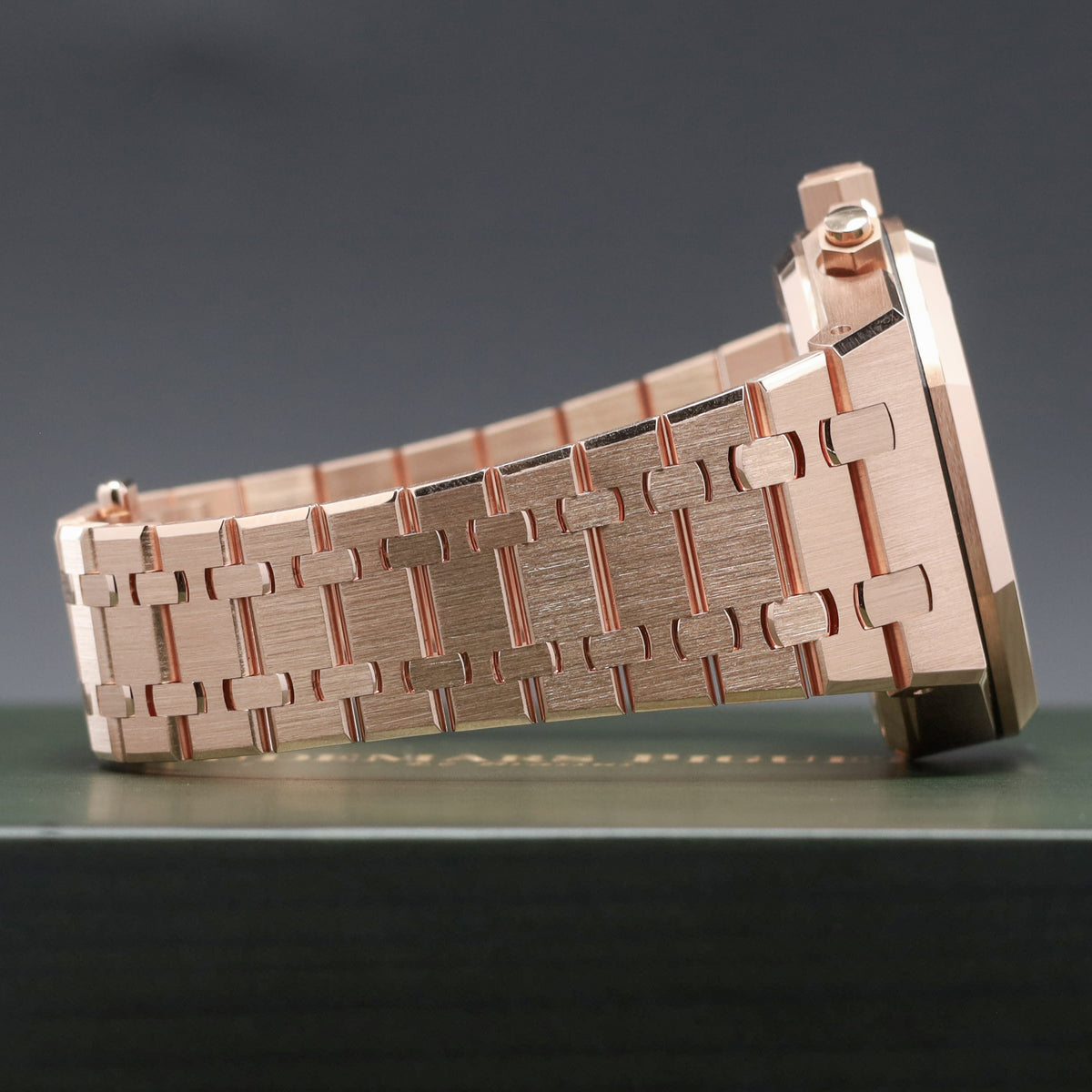 Audemars Piguet Royal Oak 2022 Complete 41mm 18k Rose Gold Black with Grande Tapisserie Dial 18k Rose Gold Bezel 18k Rose Gold Bracelet 26240OR.OO.1320OR.02