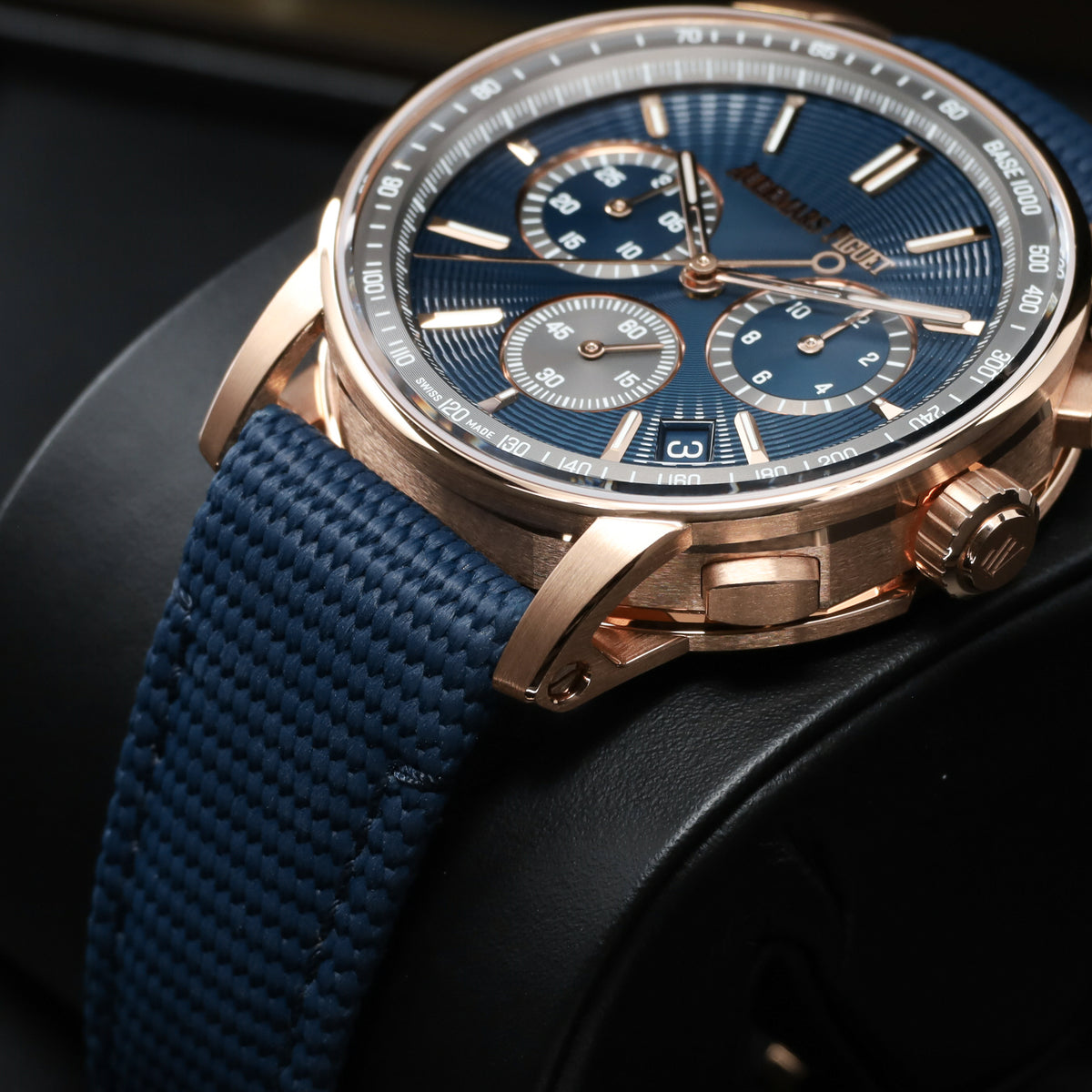 Audemars Piguet Code 11.59 2026 Complete 41mm 18k Rose Gold Blue Dial 18k Rose Gold Polished Bezel Blue Rubber Strap with 18k Rose Gold Pin Buckle 26393OR.OO.A348KB.01