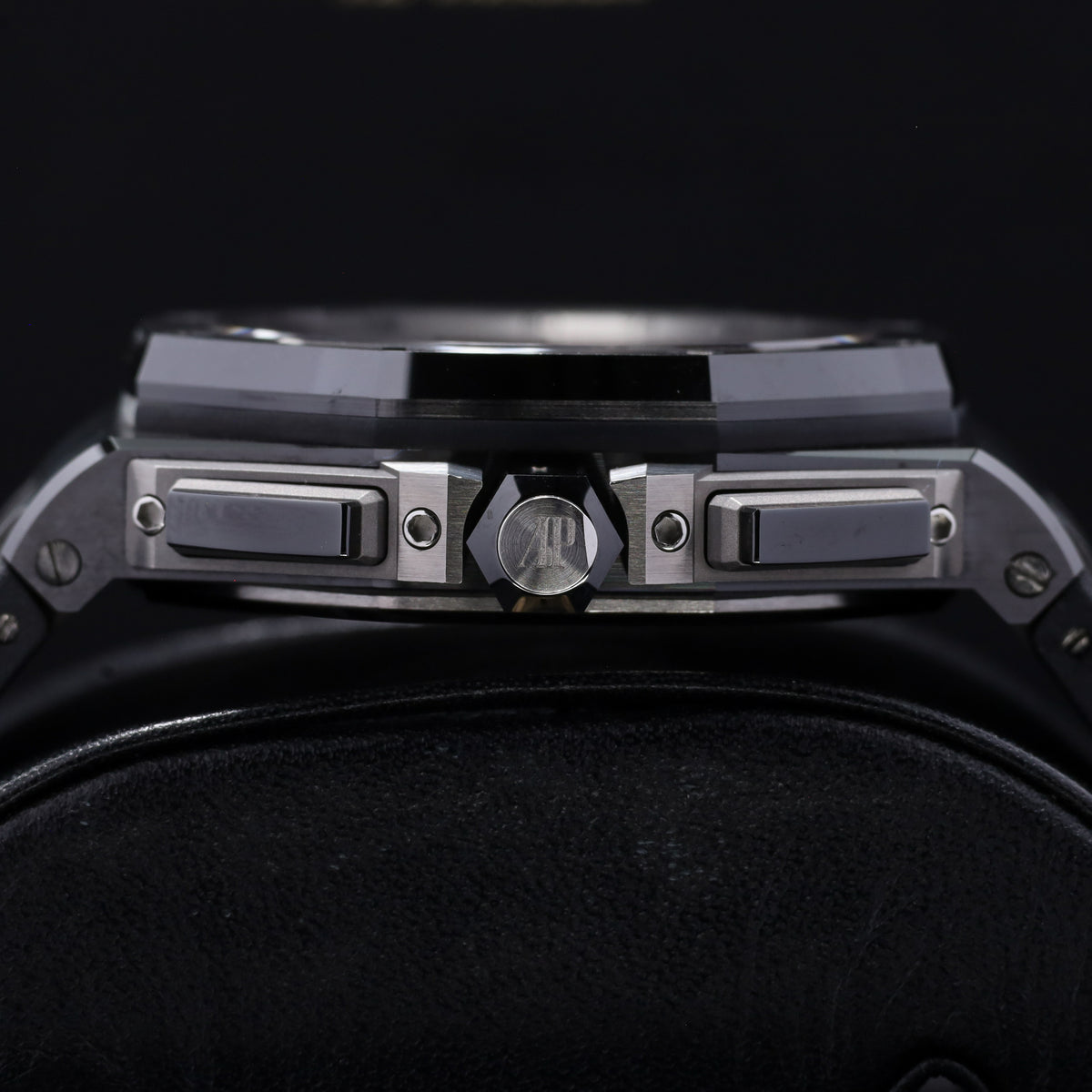 Audemars Piguet Royal Oak Offshore Chronograph Complete 44mm Black Ceramic Case Gray Dial Bezel Rubber Strap 26405CE.OO.A002CA.01