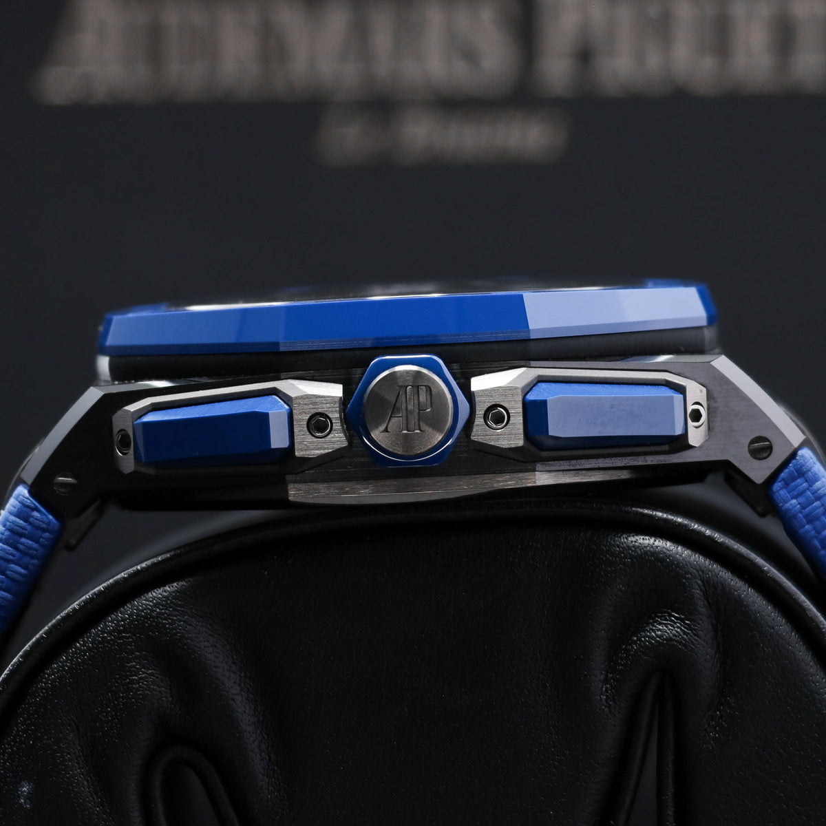 Audemars Piguet  Royal Oak Offshore 2023 Complete 43mm Black Ceramic Blue “Méga Tapisserie” Dial Blue Ceramic Bezel Blue Rubber Strap 26420CE..OO.A043VE.01