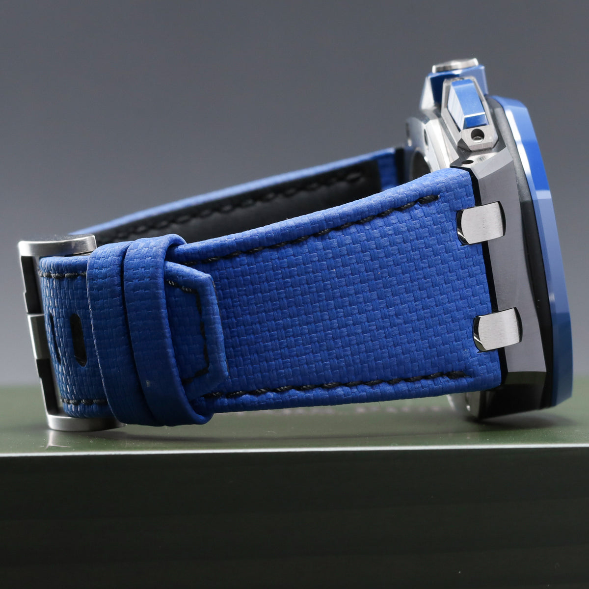 Audemars Piguet  Royal Oak Offshore 2023 Complete 43mm Black Ceramic Blue “Méga Tapisserie” Dial Blue Ceramic Bezel Blue Rubber Strap 26420CE..OO.A043VE.01