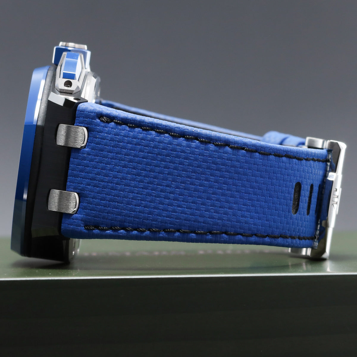 Audemars Piguet  Royal Oak Offshore 2023 Complete 43mm Black Ceramic Blue “Méga Tapisserie” Dial Blue Ceramic Bezel Blue Rubber Strap 26420CE..OO.A043VE.01